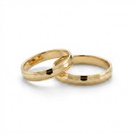 Gifteringer i serien Deg & Meg i 585 gult gull 3,5 mm. ESPELAND - SE119GU35