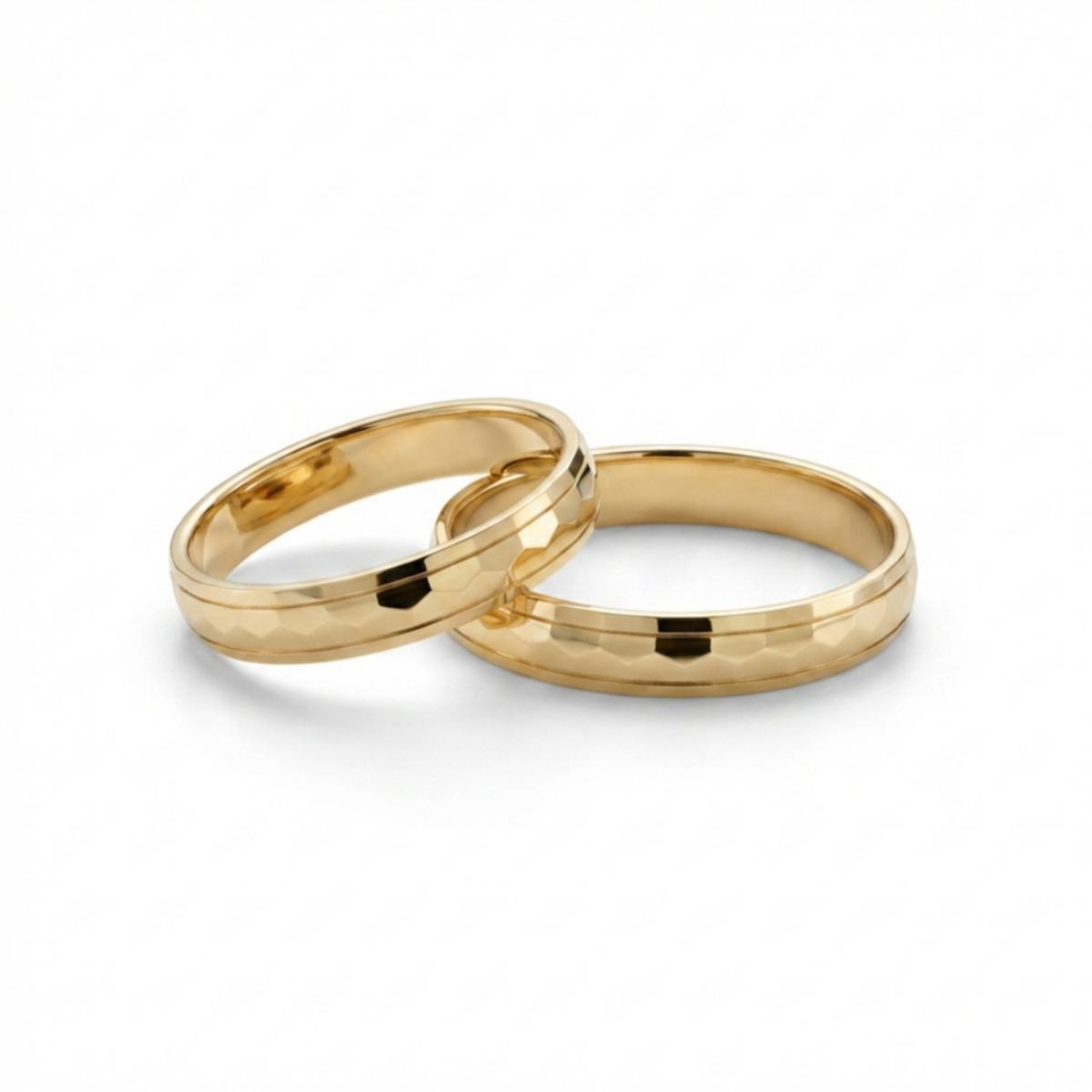 Gifteringer i serien Deg & Meg i 585 gult gull 3,5 mm. ESPELAND - SE119GU35