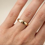 Gifteringer i serien Deg & Meg i 585 gult gull 3,5 mm. ESPELAND - SE119GU35