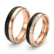 Gifteringer med carbon, diam. 0.108 ct, 5 mm. Carbon - 4981454