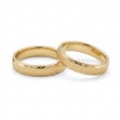 Gifteringer i serien Deg&Meg  i  585 gult gull, 4 mm. ESPELAND - SE123GU40