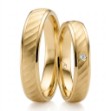 Gifteringer i gult gull 14 kt, 4 mm og 5 mm. GERSTNER - 31479
