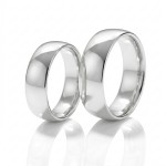 Gifteringer i hvitt gull 14 kt 7 mm fra Espeland - SE101HV70