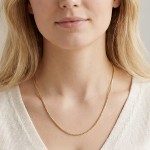 Veneziansk Kjede 14K Gult Gull (585) | Fast Lavpris 0.8mm