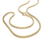 Veneziansk Kjede 14K Gult Gull (585) | Fast Lavpris 1,2 mm - FBM1242GG