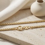 Veneziansk Kjede 14K Gult Gull (585) | Fast Lavpris 1,2 mm - FBM1242GG