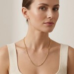Veneziansk Kjede 14K Gult Gull (585) | Fast Lavpris 1,2 mm - FBM1242GG