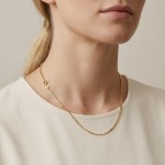 Veneziansk Kjede 14K Gult Gull (585) | Fast Lavpris 1 mm - FBM142GG