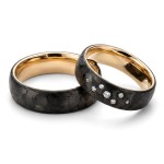 Gifteringer med carbon, diam. 0.091 ct, 6 mm. Carbon - 4981452