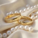Gifteringer i serien Deg & Meg i 585 gult gull 3,5 mm. ESPELAND - SE117GU35