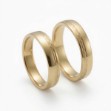 Gifteringer i serien Deg & Meg i 585 gult gull 3,5 mm. ESPELAND - SE117GU35