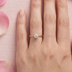 Diamantring forlovelsesring 0,30 ct i 14kt gult gull. Aida - 18016030gg