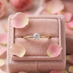 Diamantring forlovelsesring 0,30 ct TW-VS2 i 14kt gult gull. Aida - 180160309gg