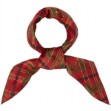 Rødt silkeskjerf i jacquard med eksklusiv glans - 03-345.026