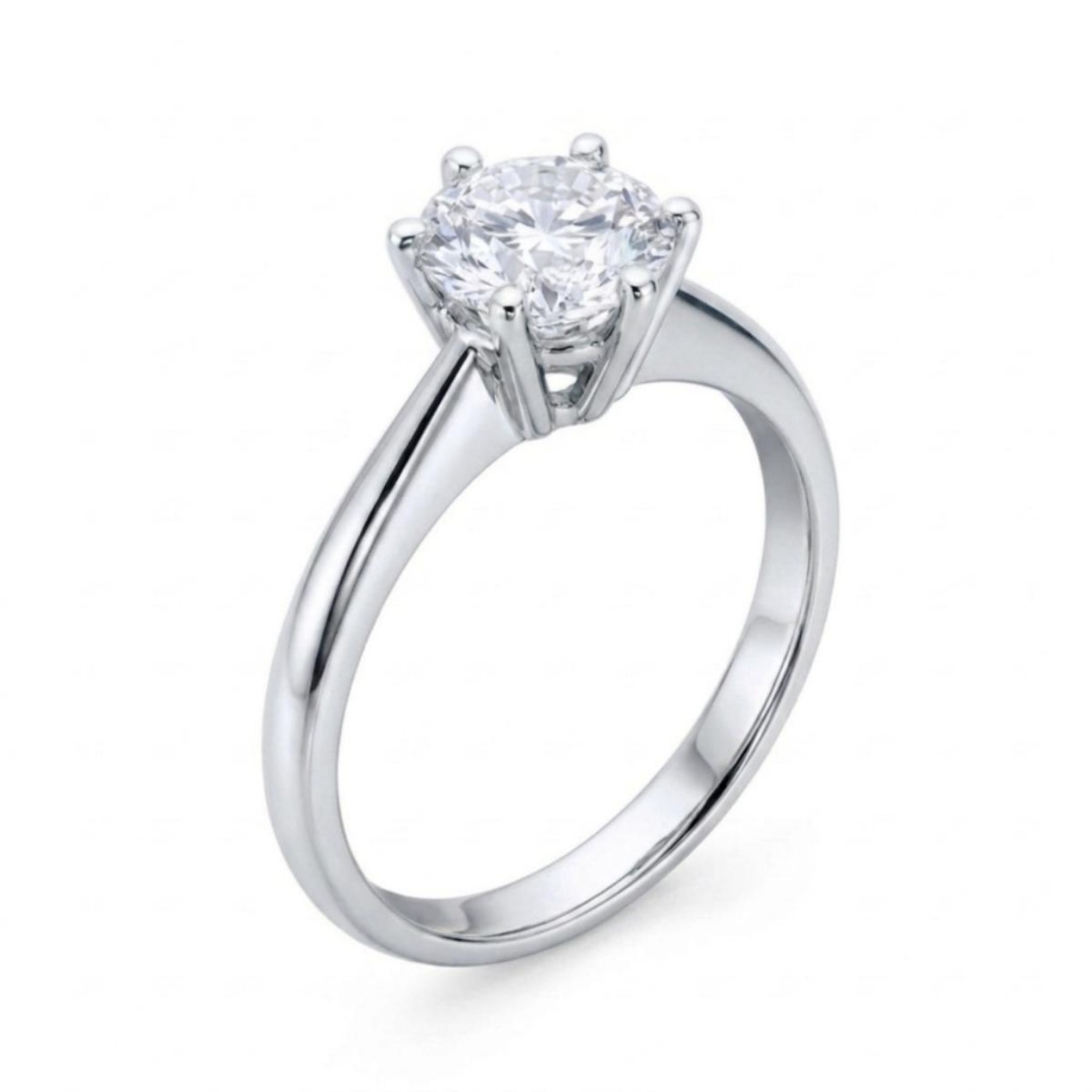 Forlovelsesring i hvitt gull med lab grown diamant 0,70 ct River (E) - VVS2. Diona - 18001070LG