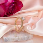 Forlovelsesring med Lab Grown diamant i 0.50 ct og River VS - LG0501807gg