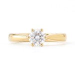 Forlovelsesring med Lab Grown diamant i 0.50 ct og River VS - LG0501807gg