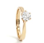 Forlovelsesring med Lab Grown diamant i 0.50 ct og River VS - LG0501807gg