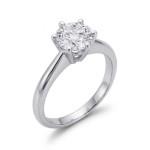 Forlovelsesring i hvitt gull med lab grown diamant 0,70 ct River (D) - VVS2. Diona - LG18001070