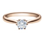 Forlovelsesring i hvitt gull med lab grown diamant 0,50 ct River (D) - VVS2. Leticia - LG18007050