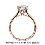 Forlovelsesring i hvitt gull med lab grown diamant 0,50 ct River (D) - VVS2. Leticia - LG18007050