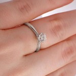 Enstens diamantring Leticia med 0,50 ct i 14kt gull. TW-Si. -18007050