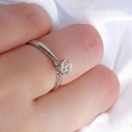 Enstens diamantring Leticia med 0,50 ct i 14kt gull. TW-Si. -18007050