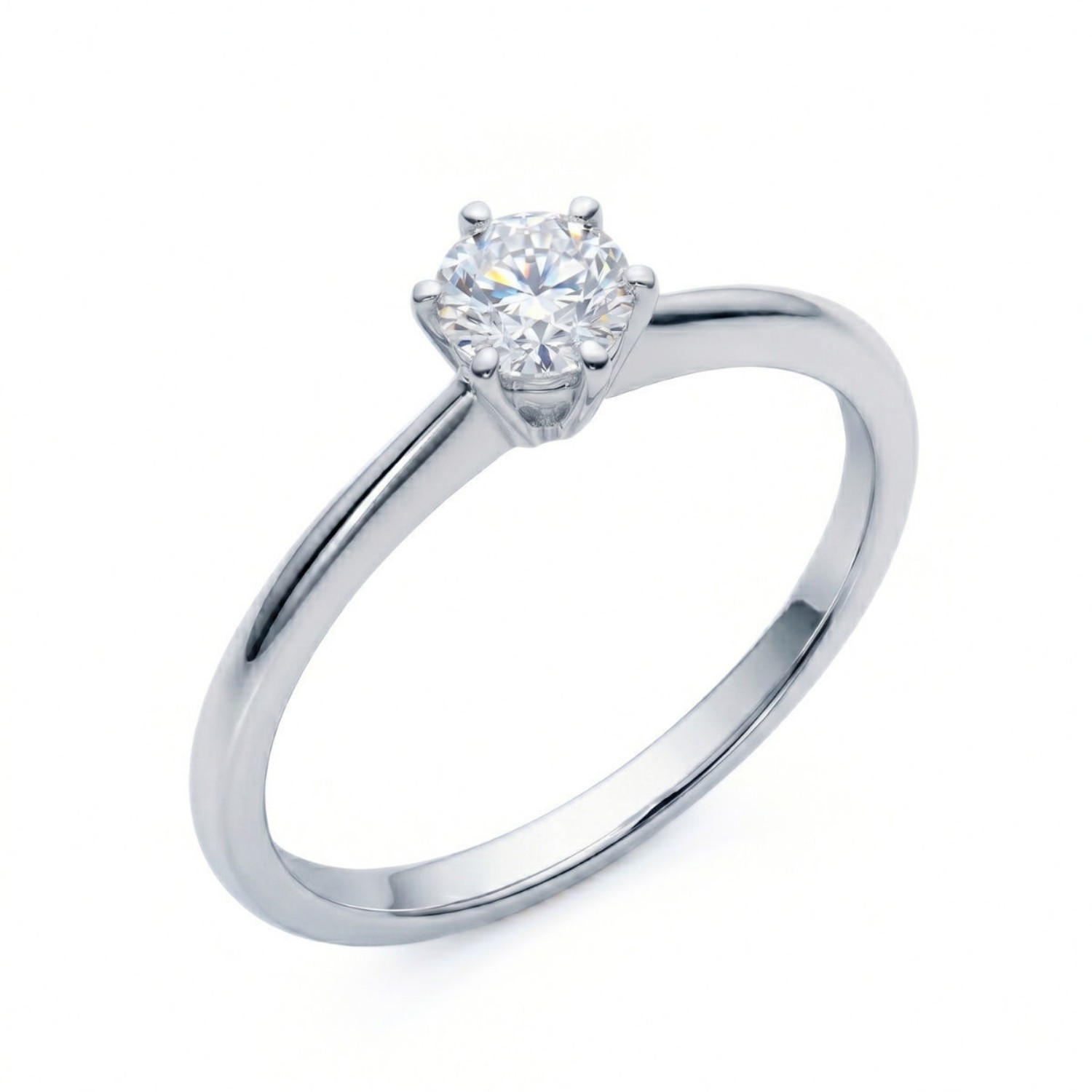 Forlovelsesring med Lab Grown diamant i 0.50 ct og River (D) - VVS2 - LG18001050