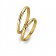 Gifteringer i gult gull 14 kt 2,5 mm med diamant - 48043110