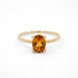 Gullring i 14kt med citrin - Bur620400gc