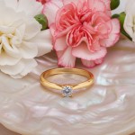 Enstens diamantring Alida med 0,20 ct TW-Si i 14kt gull - 18002020