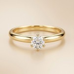 Enstens diamantring Violetta med 0,20 ct TW-Si i 14kt gull.- 18003020