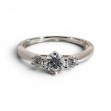 Diamant forlovelsesring i hvitt gull 0.40 ct - ABR01168hv040