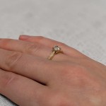 Forlovelsesring i gult gull med Lab Grown diamant 0.50 ct - LGABR01167g050