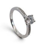 Forlovelsesring i hvitt gull med Lab Grown diamant 0.51 ct - LGABR01139hv051