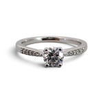 Forlovelsesring i hvitt gull med Lab Grown diamant 0.51 ct - LGABR01139hv051