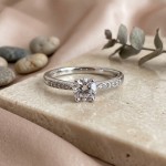Forlovelsesring i hvitt gull med Lab Grown diamant 0.51 ct - LGABR01139hv051
