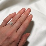 Bilde av Halo diamantring med diam. 0,50 ct River E VSI - VDA050013hv