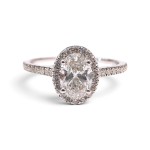 Halo diamantring med diam. 0,50 ct River E VSI - VDA050013hv