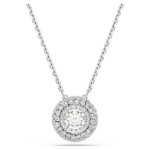 Swarovski smykke Sublima pendant Round cut, White, Rhodium plated - 5738246