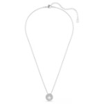 Swarovski smykke Sublima pendant Round cut, White, Rhodium plated - 5738246