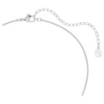 Swarovski smykke Sublima pendant Round cut, White, Rhodium plated - 5738246