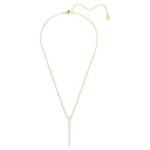 Swarovski smykke Mesmera Y necklace Mixed cuts, White, 18K gold finish - 5747997
