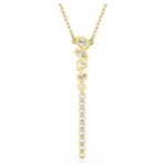 Swarovski smykke Mesmera Y necklace Mixed cuts, White, 18K gold finish - 5747997
