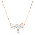 Swarovski smykke Mesmera necklace Mixed cuts, White, 18K rose gold finish - 5747996
