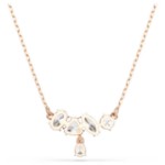 Swarovski smykke Mesmera necklace Mixed cuts, White, 18K rose gold finish - 5747996