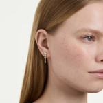 Swarovski øredobber Mesmera drop earrings Mixed cuts, White, 18K gold finish - 5747936