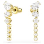 Swarovski øredobber Mesmera drop earrings Mixed cuts, White, 18K gold finish - 5747936