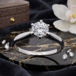 Forlovelsesring i hvitt gull med East Lab Grown diamant i 0.50 ct og River E VS2 - R58829HG