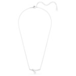 Swarovski smykke Matrix necklace Round cut, White, Rhodium plated - 5753568